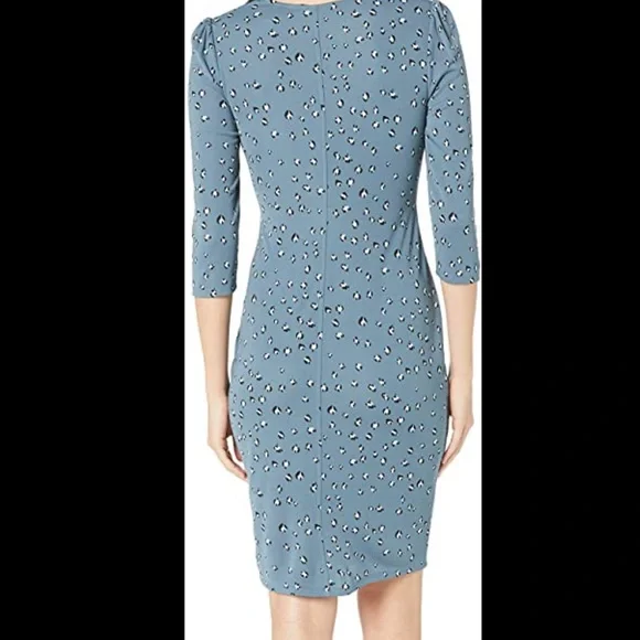 Lark & Ro Blue Cheetah dress - Picture 2 of 5